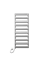 Электрический полотенцесушитель LUXRAD SCALA NEW 1230/500 (8 LUTY) M117617 - фото 2539210