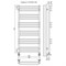 Водяной полотенцесушитель Terminus Соренто П18 500х1200 M32327 - фото 4324849