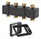 Распределительная гребенка Meibes MeiFlow Top S 1 1/2 х1 1/2 , 3вых., сталь черная M66301.920 - фото 4496287