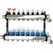 Коллектор Henco UFH-MDSS 1 х3/4 , 8вых., c клапанами, с расходомерами, сталь нерж., (компл), в сборе UFH-0605MDSS08 - фото 4496842