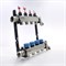 Коллектор Henco UFH-MDSS 1 х3/4 , 4вых., c клапанами, с расходомерами, сталь нерж., (компл), в сборе UFH-0605MDSS04 - фото 4496910