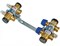 Коллектор Henco UFH 060504-MD 1 х3/4 , 4вых., c клапанами, с расходомерами, латунь, (компл) UFH-060504-MD - фото 4497198
