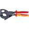 Кабелерез c трещоткой KNIPEX VDE d 52 мм (380 мм2, MCM 750) 250 мм 248-156787 - фото 4598727