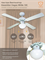 Вентилятор с подсветкой Dreamfan Vegas White 105 M213838 - фото 4661391