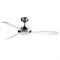 Вентилятор с подсветкой Leds-C4 SIROCCO SATIN NICKEL TRANSPAR (30-7657-81-EC) M112680 - фото 4661807