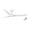Вентилятор без подсветки Faro SIROS WHITE CEILING FAN (33804) M129176 - фото 4662609