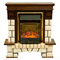 Комплект электрокаминов с искусственным камнем Real-Flame Stone new STD/EUG AO (DN) с очагами Fobos/Majestic M31380 - фото 4743054
