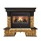 Комплект электрокаминов с искусственным камнем Real-Flame Stone Brick 26 с очагом 3D Novara M52763 - фото 4743097