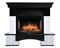 Комплект электрокаминов с искусственным камнем Electrolux EFP/P-3020LS с порталом Firelight Pietra Nuovo 30 камень сланец белый, шпон темный дуб M207428 - фото 4743123