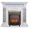 Электрический камин (очаг+портал) с эффектом живого огня Real-Flame Athena GR STD/EUG/25/24 WT с очагом Fobos s Lux BL/BR, Majestic s Lux BL/BR M67351 - фото 4743160