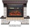 Комплект электрокаминов с искусственным камнем Real-Flame Country 26 AO + MoonBlaze Deluxe /MoonBlaze M28026 - фото 4743186