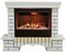 Комплект электрокаминов с искусственным камнем Real-Flame Country 26 WT с очагом 3D Helios 26 M38857 - фото 4743200