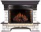 Комплект электрокаминов с искусственным камнем Royal Flame Pierre Luxe с очагом Dioramic 28 (Венге) M51326 - фото 4743211