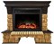 Комплект электрокаминов с искусственным камнем Real-Flame Stone Brick 26 с очагом Moonblaze lux Bl/Br M52767 - фото 4743258
