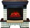 Комплект электрокаминов с искусственным камнем Real-Flame Country 25/25,5 AO с очагом Evrika 25,5 LED M52972 - фото 4743263