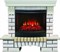 Комплект электрокаминов с искусственным камнем Real-Flame Country 25/25,5 WT с очагом Evrika 25,5 LED M52975 - фото 4743275