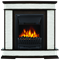 Комплект электрокаминов с искусственным камнем Electrolux EFP/P-1020LS с порталом Firelight Scala Classic сланец скалистый белый, тёмный дуб M134350 - фото 4743472