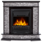 Комплект электрокаминов с искусственным камнем Electrolux EFP/P-1020LS с порталом Firelight Scala Classic сланец скалистый серый, шпон венге M134358 - фото 4743475