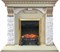 Комплект электрокаминов с искусственным камнем Royal Flame Dublin арочный сланец крем с очагом Fobos (Слоновая кость) M51340 - фото 4743764