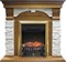 Комплект электрокаминов с искусственным камнем Royal Flame Dublin арочный сланец белый с очагом Fobos (Дуб) M51344 - фото 4743780
