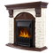 Комплект электрокаминов с искусственным камнем Electrolux EFP/P-1020LS с порталом Firelight Torre Classic камень белый, темный дуб M134376 - фото 4743960