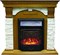 Комплект электрокаминов с искусственным камнем Royal Flame Dublin арочный сланец белый с очагом Majestic (Дуб) M51345 - фото 4744420