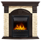 Комплект электрокаминов с искусственным камнем Electrolux EFP/P-1020LS с порталом Firelight Torre Classic камень слоновая кость, венге M134379 - фото 4744540