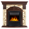 Комплект электрокаминов с искусственным камнем Electrolux EFP/P-1020LS с порталом Firelight Torre Classic камень сланец натуральный, темный дуб M134378 - фото 4744785