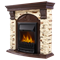 Комплект электрокаминов с искусственным камнем Electrolux EFP/P-1020LS с порталом Firelight Torre Classic камень сланец натуральный, темный дуб M134378 - фото 4744786