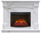 Пристенный электрокамин Real-Flame Carolina Marble 25,5/24 WT с очагом Evrika 25,5 LED M181646 - фото 4745074