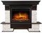Пристенный электрокамин Electrolux EFP/P-2520LS с порталом Firelight Pietra Nuovo 25 камень сланец белый, шпон темный дуб M206931 - фото 4745252