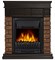 Пристенный электрокамин Electrolux EFP/P-1020LS с порталом Firelight Bricks Wood Classic камень темный, шпон венге M231663 - фото 4745496