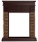 Пристенный электрокамин Electrolux EFP/P-1020LS с порталом Firelight Bricks Wood Classic камень коричневый, шпон темный дуб M231672 - фото 4745505