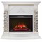 Камин угловой для дома электрический Real-Flame Athena Corner GR STD/EUG/24 WT с очагом Sparta 25,5 LED M67357 - фото 4748303
