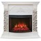 Угловой электрокамин с эффектом живого огня и звуком Real-Flame Athena Corner GR STD/EUG/24 WT с очагом Evrika 25,5 LED M67359 - фото 4748310