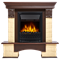 Угловой электрокамин Electrolux EFP/P-1020LS с порталом Firelight Forte Classic U (угловой) камень бежевый, темный дуб M134368 - фото 4748461