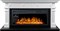 Линейный электрокамин Royal Flame Carlyle (белый с черным) с очагом Vision 42 LOG LED M225925 - фото 4750157