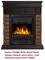Классический портал для камина Firelight Bricks Wood Classic камень темный, шпон венге M231368 - фото 4758938