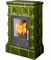 Дровяная печь ABX Britania KPI кафельный цоколь, зеленая M213871 - фото 4764428