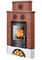 Дровяная печь ABX Regina угловая, коричневый бриллиант M214002 - фото 4767246