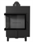 Угловая левая дровяная топка Kratki LUCY/14/L/BS черная футеровка M213589 - фото 4768157