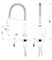 Смеситель для кухни LeMark SOUL LM6002C с вытяжным изливом T0018998 - фото 5406306