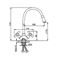 Смеситель для кухни FRAP 43127-9 с гибким изливом T0010750 - фото 5406459