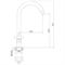 Смеситель для кухни ROSSINKA RS39-72U с поворотным изливом 321 мм T0023886 - фото 5406503