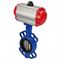 Затвор дисковый поворотный DN WBV1413E-2W-Fb Ду40 Ру16, корпус - чугун GGG50, диск - чугун GGG40, уплотнение - EPDM, с пневмоприводом DN DA-052 и пневмораспределителем 4M310-08 220В D050-16901 - фото 5412979