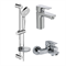 Комплект из смесителей Ideal Standard Set CERAPLAN III (BC560AA д/раковины + B0718AA д/ванны + B2621AA душ.гарнитур), BD005AA T0041419 - фото 5428305