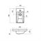 Раковина на тумбу SANTEK Миранда 40 1WH302500, 1.WH30.2.500 T0052318 - фото 5441563