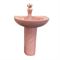 Раковина с пьедесталом COMFORTY комплект детский розовый: раковина 0991P с донным клапаном DK-02P + пьедестал P0991P + смеситель 01P, 00-00008370 T0047750 - фото 5442298