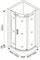 Душевой уголок BAS ALTAIR R-90-C-CH T0002954 - фото 5444395