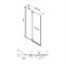 Душевое ограждение IDDIS Slide дверь распашная, глянцевый алюминиевый профиль, 120х195, SLI6CH2i69 T0045304 - фото 5447918